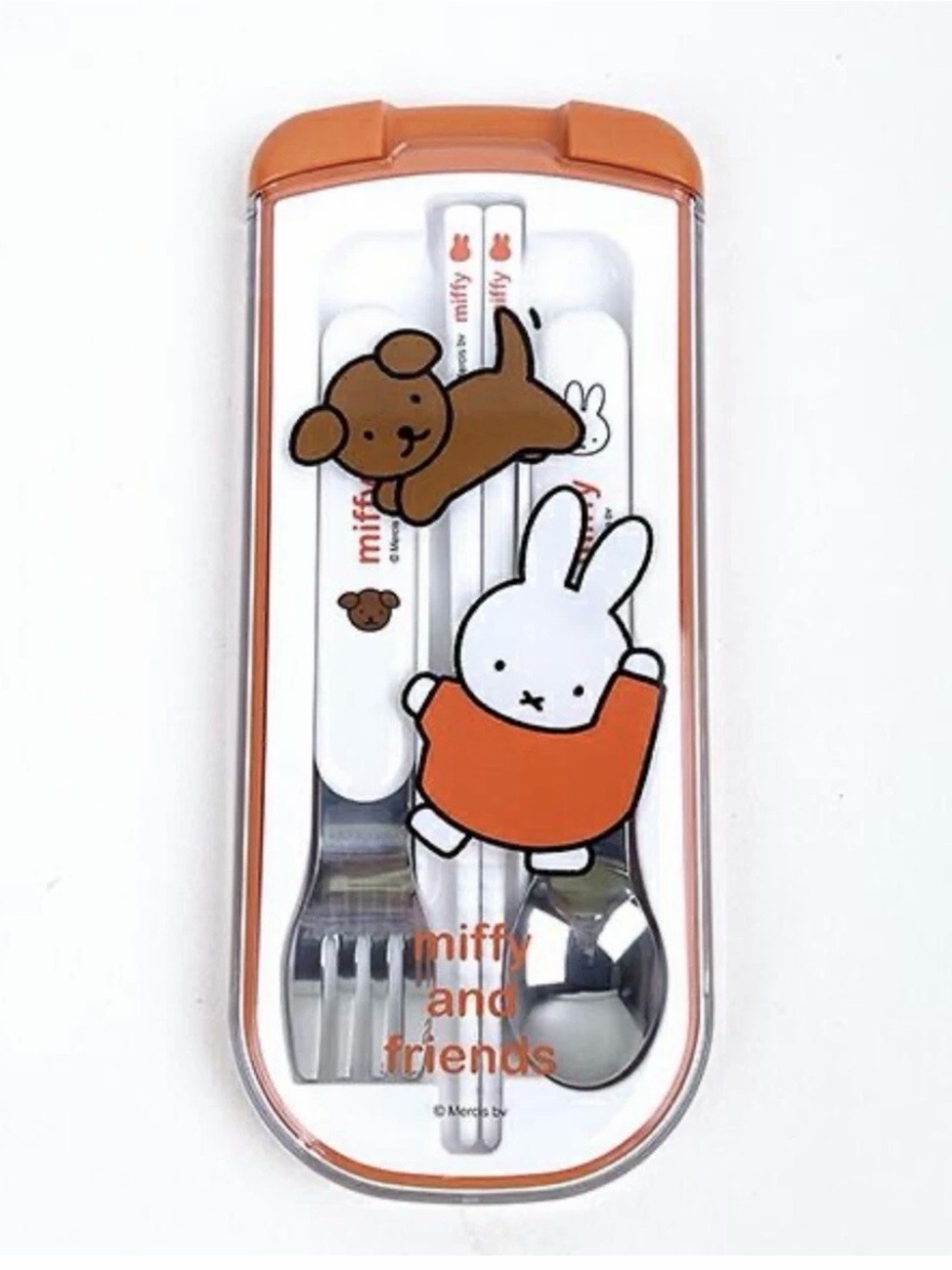 miffy Orange and White Kids Cutlery Set